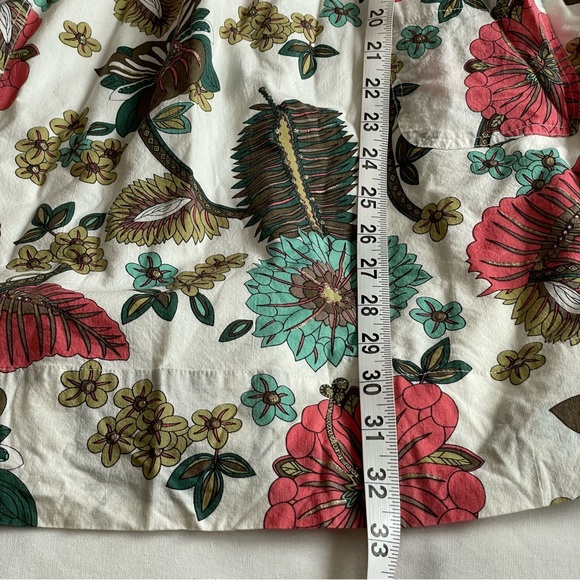 Suzy Shier White Sleeveless Floral Spring/Summer 100% Cotton Dress Size M - Picture 8 of 13